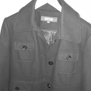 Kenneth cole REACTION  black Military coat.