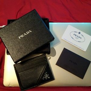 Prada credit  card holder authentic