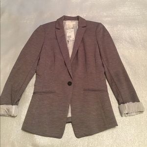 H and M gray knit blazer