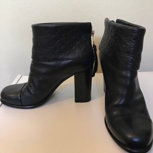 Louis Vuitton black booties
