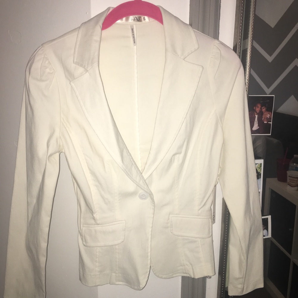 White blazer