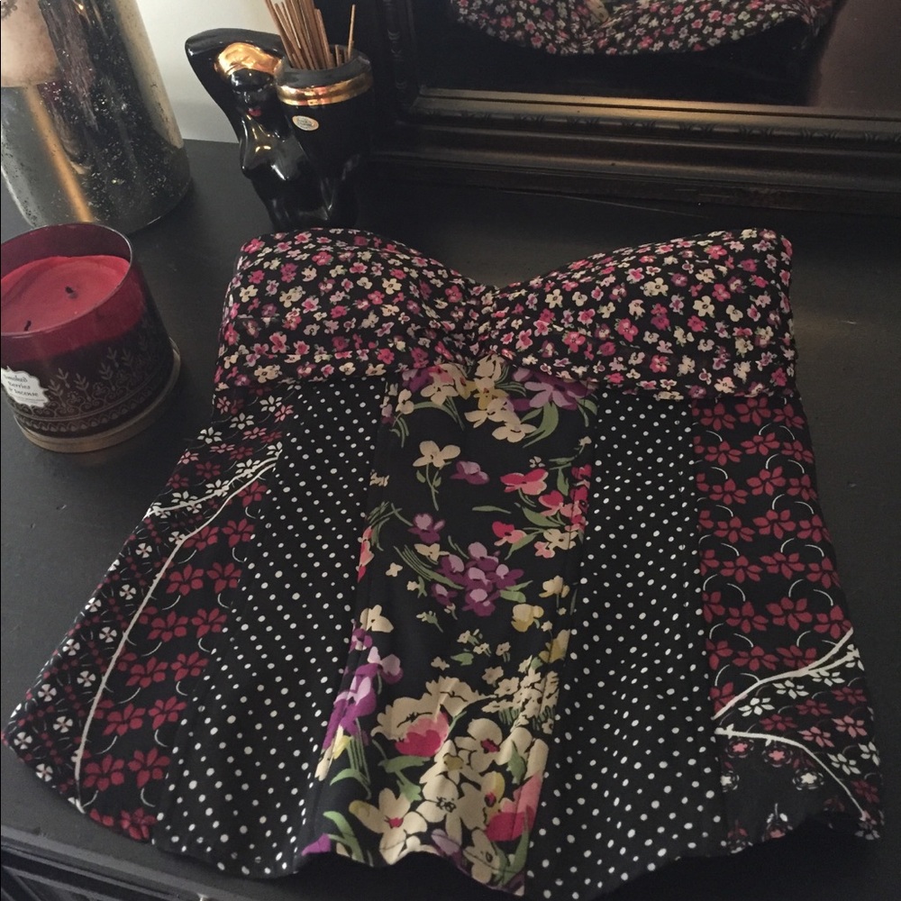 Floral corset style top