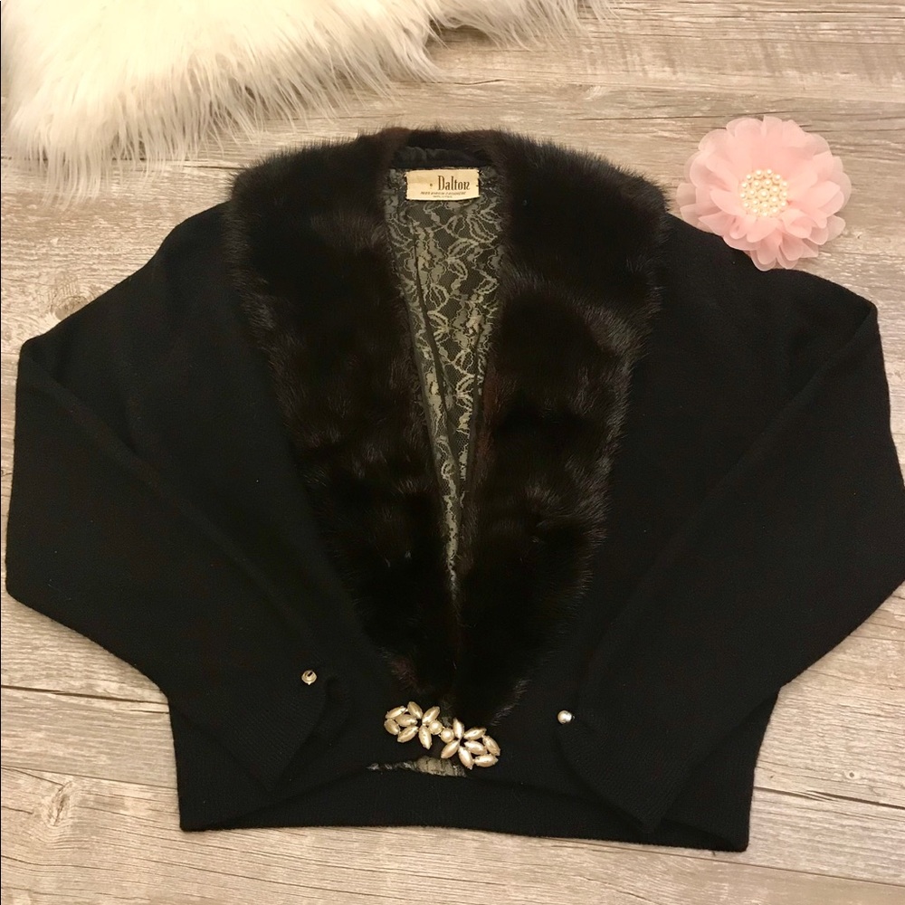 Dalton Mink and Cashmere Vintage late-1950 sweater