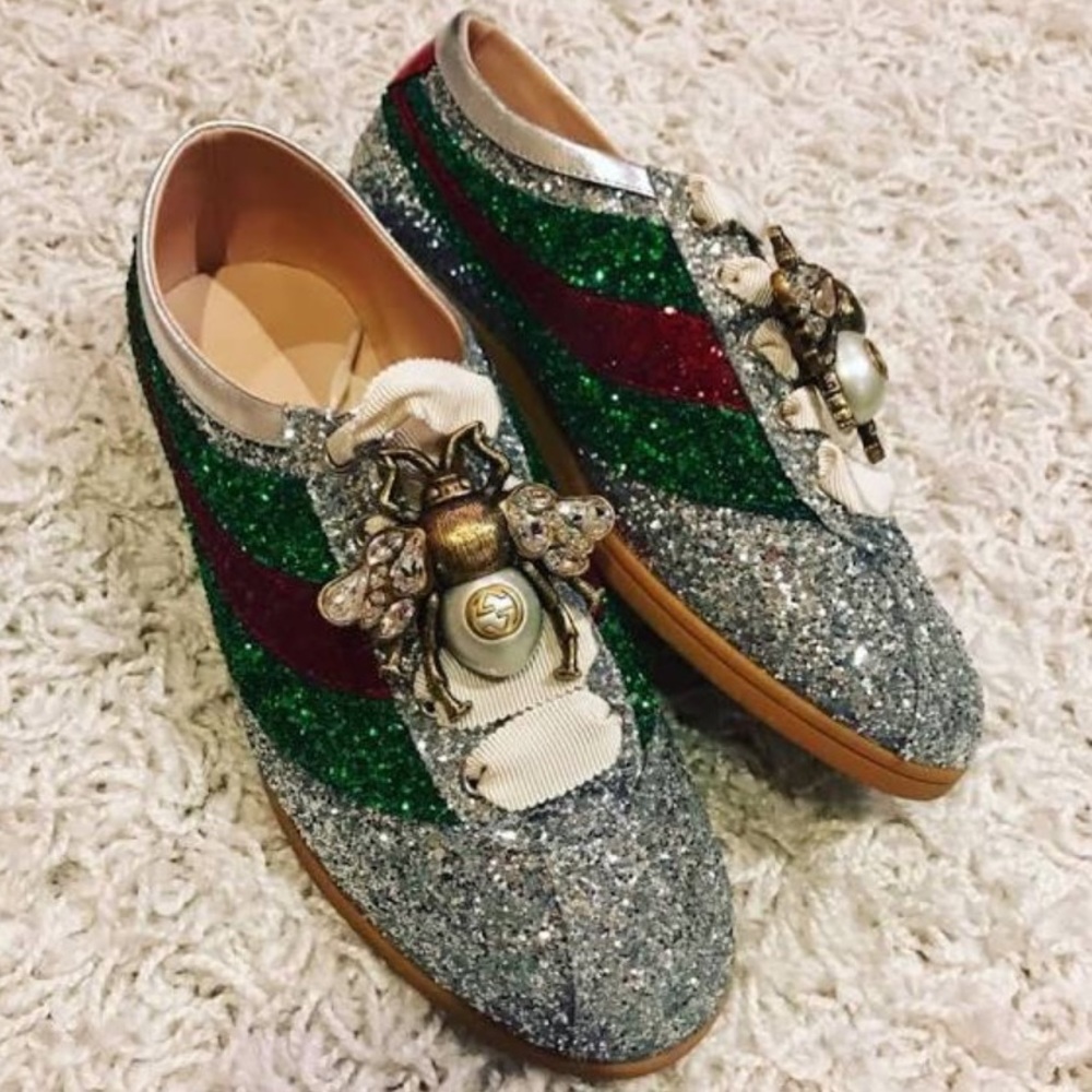 Gucci Falacer Glitter Sneakers