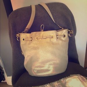Coach Gold Drawstring Bucket Bag