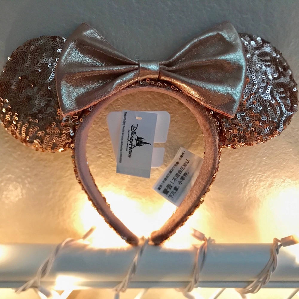 Rose Gold Minnie/Mickey Ears