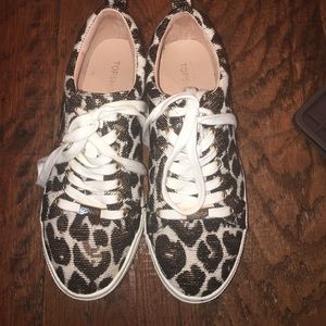 Topshop cheetah platforms