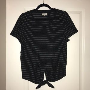 Madewell modern tie-front top