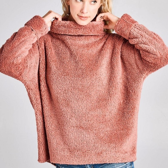 1 left ❤️ Fuzzy Pullover turtleneck Sweater - Picture 3 of 5