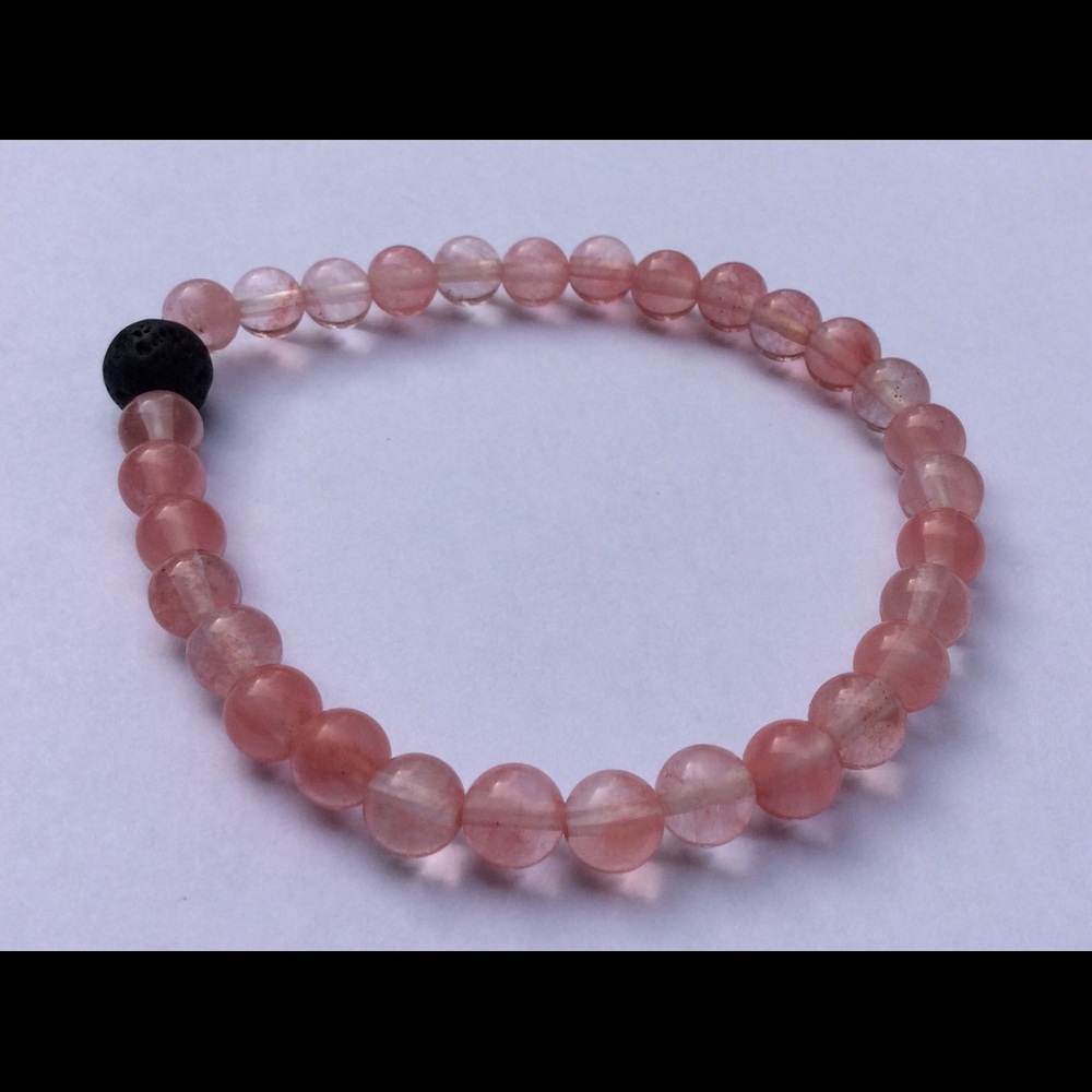 Strawberry Quartz Healing Stone Bracelet