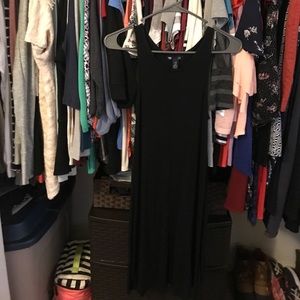 Black jersey tank dress