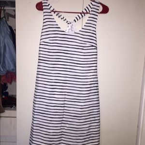 Striped j crew dress
