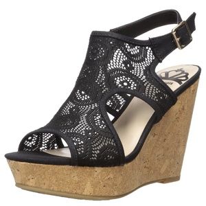 Womens Valeria (Fergalicious) wedge sandal
