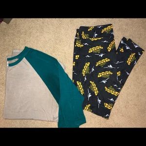 Lularoe outfit, Randy shirt and TC leggings
