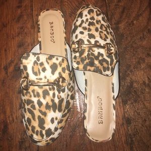 Cheetah print mule