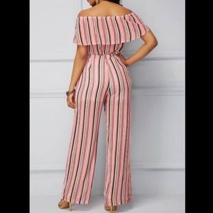 NWT NY&CO Off the Shoulder Striped Bodysuit