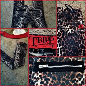 Tripp NYC Skinny Leopard Jeans