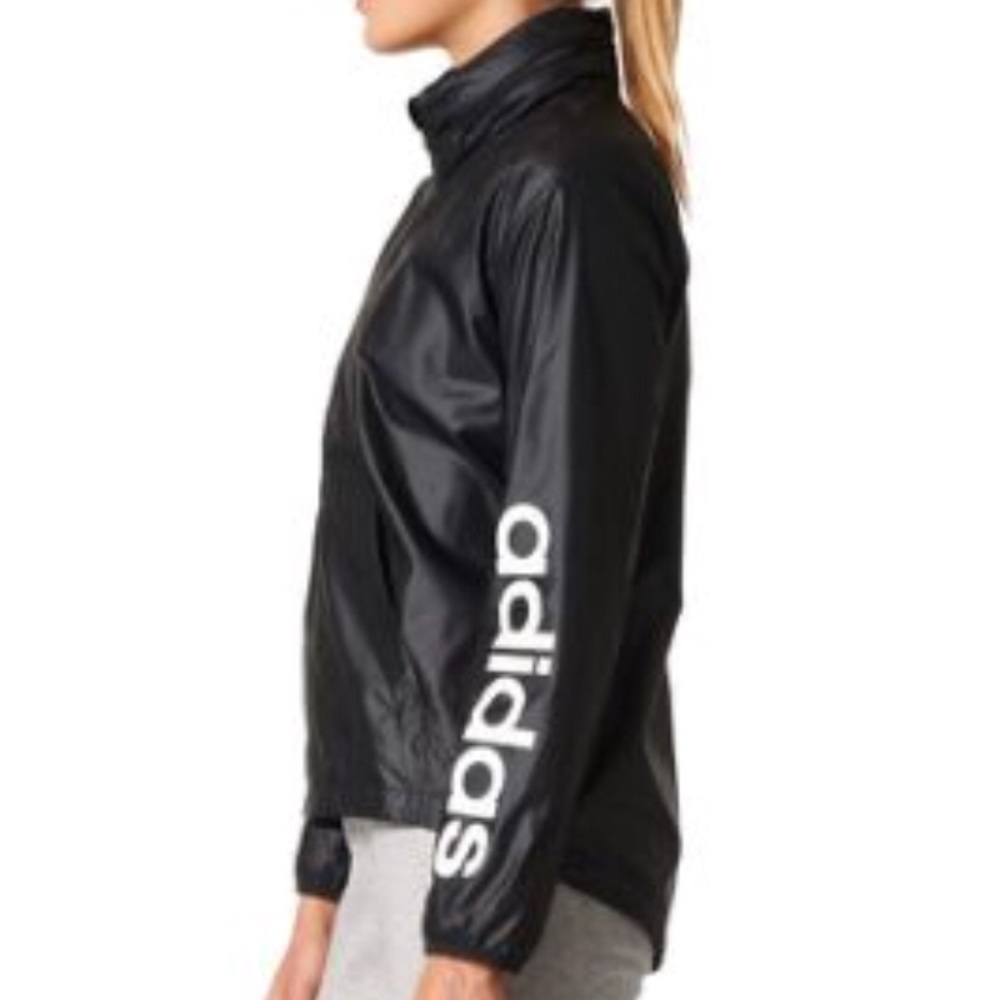 adidas Women's  Linear Windbreaker Jacket Black