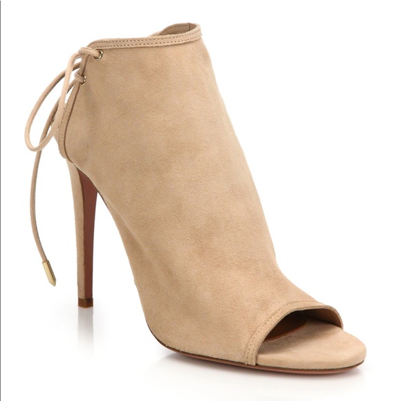 Aquazzura Mayfair Sandals Bootie Nude - Picture 1 of 4
