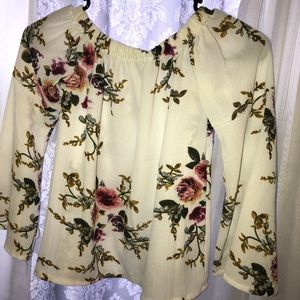 Floral off the shoulder