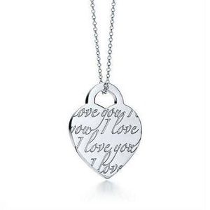 Tiffany & Co. “I️ love you” necklace