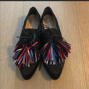 Loeffler Randall Calf Hair Tassel Oxfords