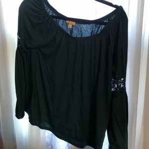 Lace off the shoulder blouse