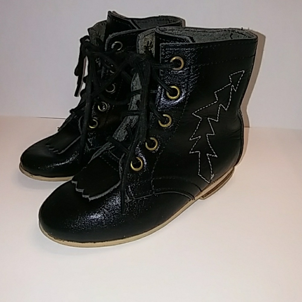 Vintage 90's leather baby boots