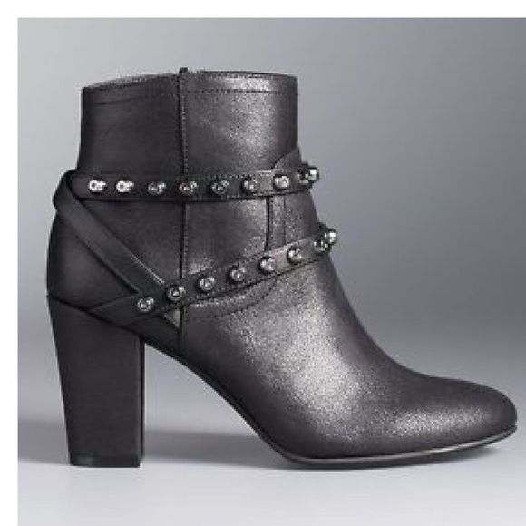 Simply Vera Vera Wang Shoes - Simply Vera/Vera Wang Studded Strap Ankle Boots