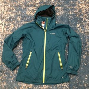Teal Columbia Omni-Tech Jacket