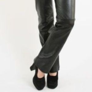 ♥ Prada Leather Black Pants