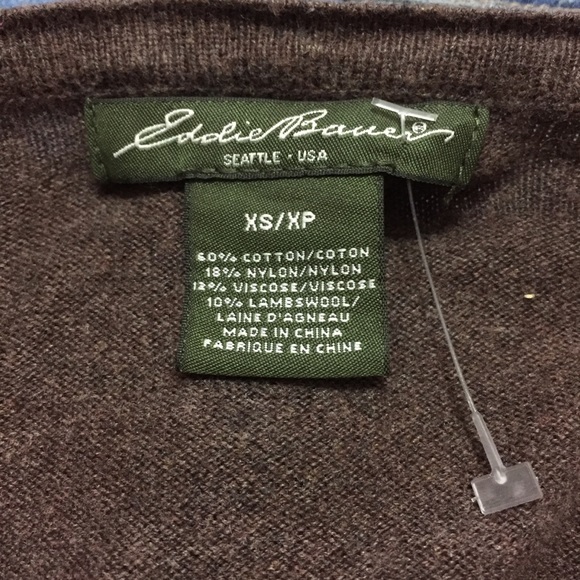 DONATED Eddie Bauer Sweater Chocolate Brown - Picture 4 of 4