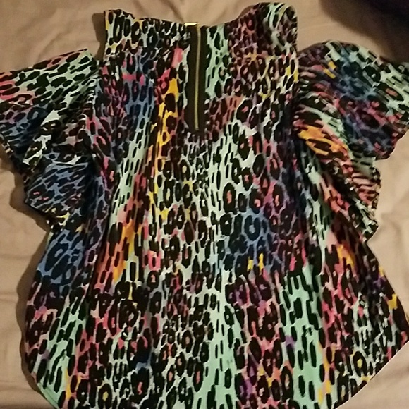 sleeveless blouse multicolored - Picture 2 of 4