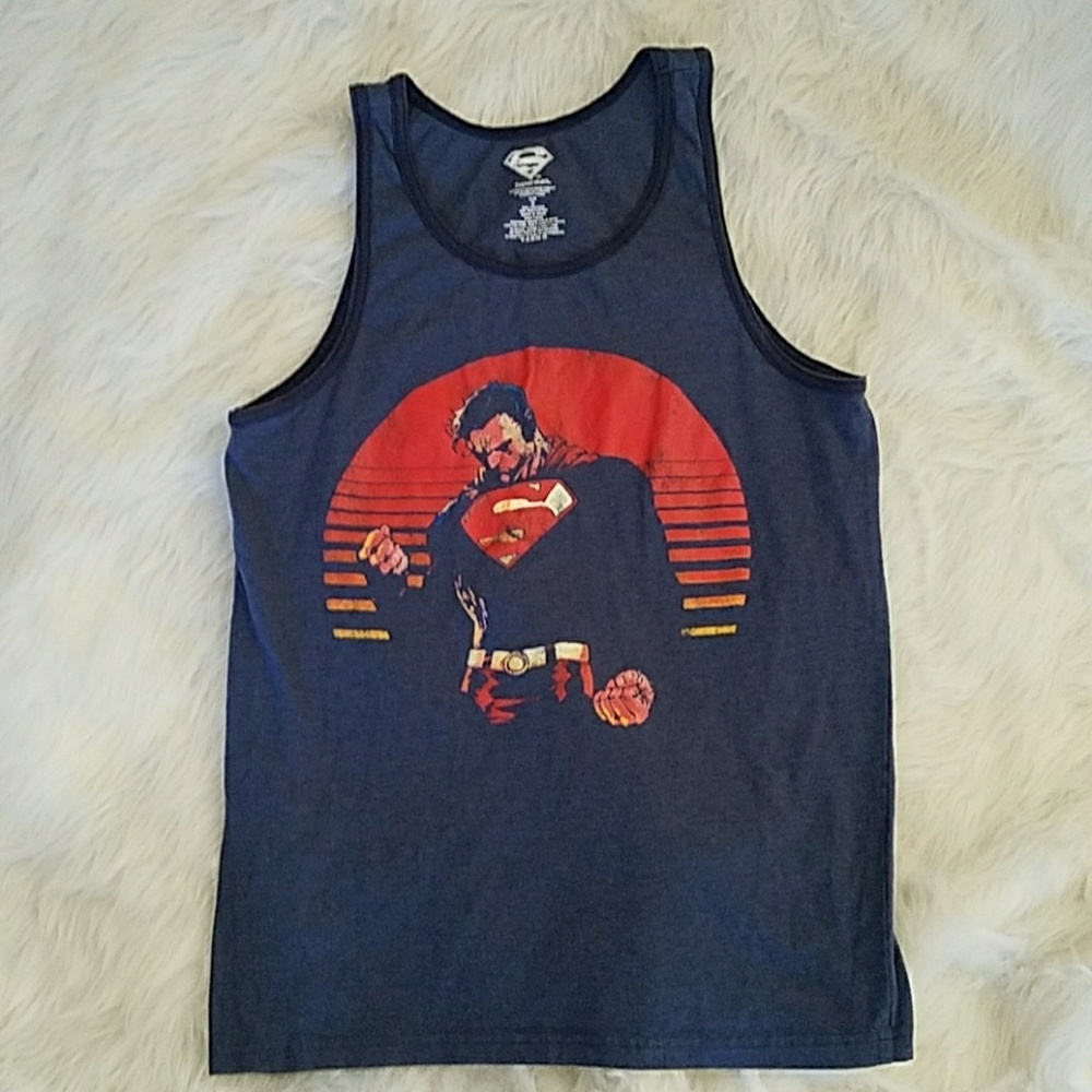 Superman Muscle Shirt Sz S