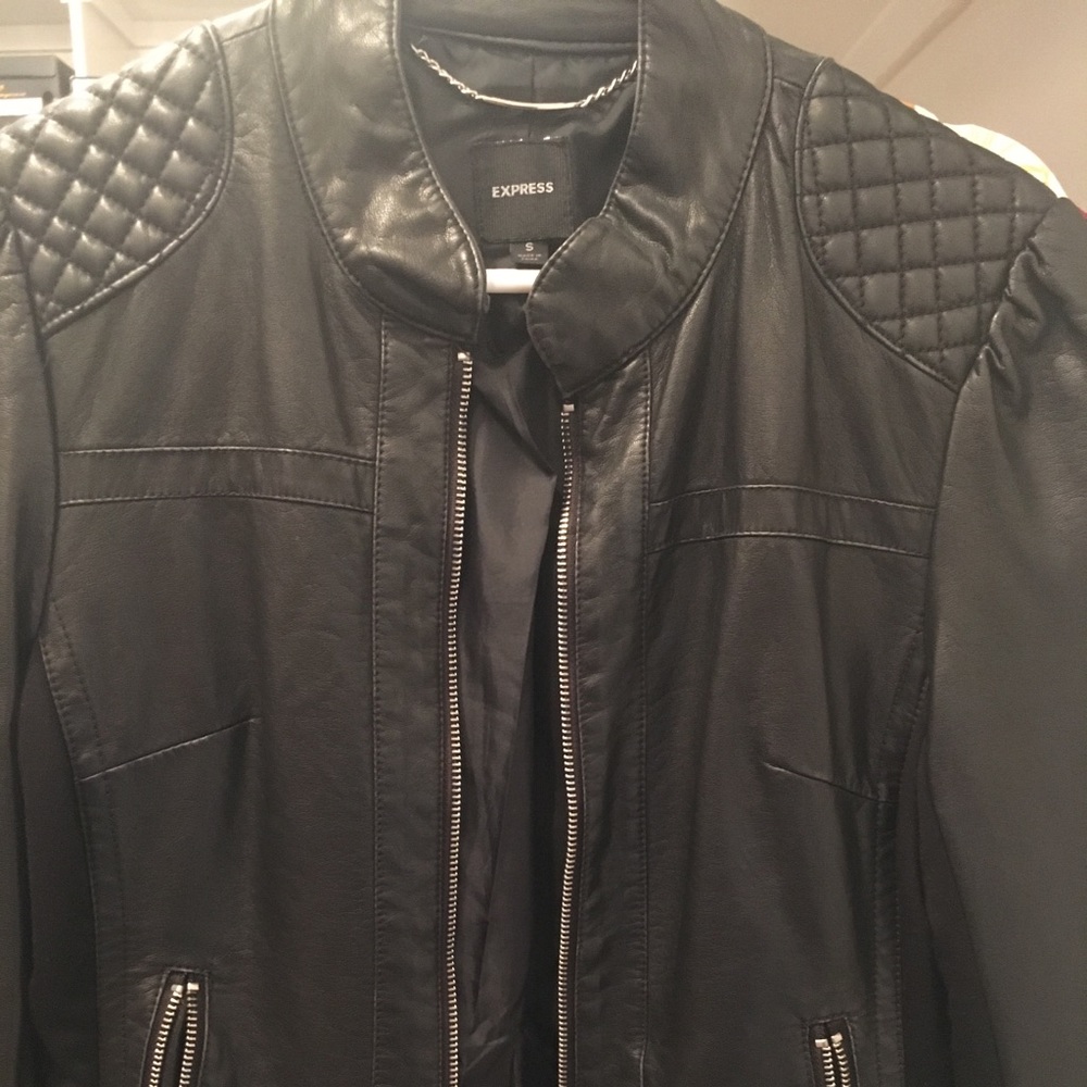 Express leather jacket - size S