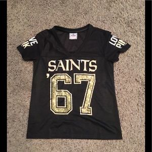 Saints Love Pink jersey size small