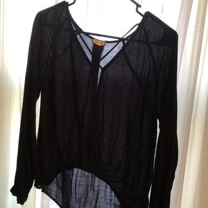 Cross front blouse