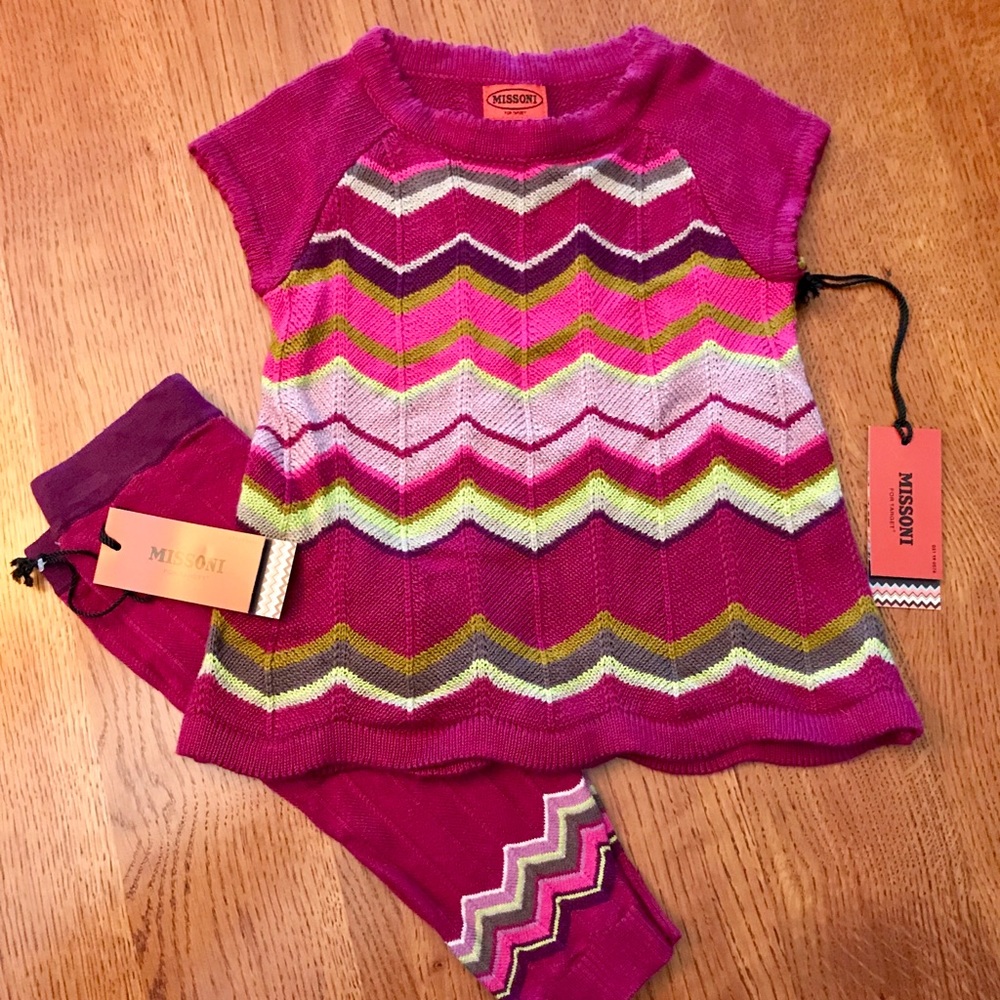 Girls sweater dress and matching leggings