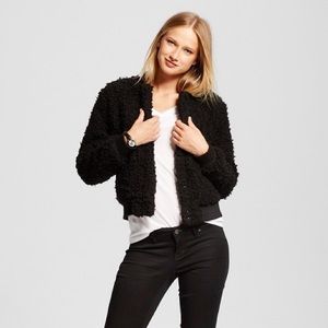 Who What Wear x Target fuzzy Bomber