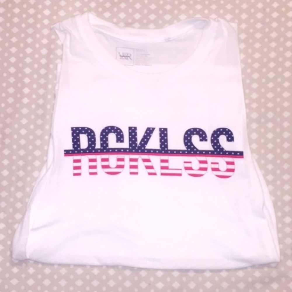 white Y&R tank top
