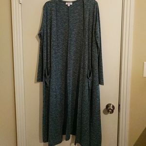 Heathered  blue LuLaRoe Sarah NWOT.