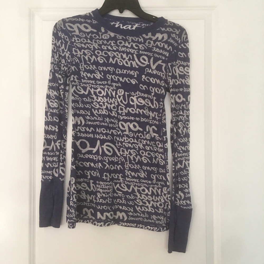 lululemon long sleeve shirt