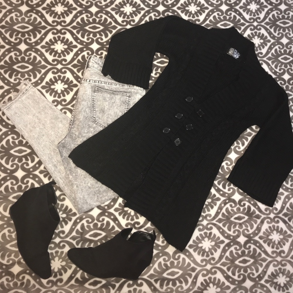 BUFFALO DAVID BITTON LONG CARDIGAN LARGE