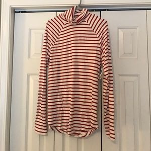 Red and White Striped Turtleneck