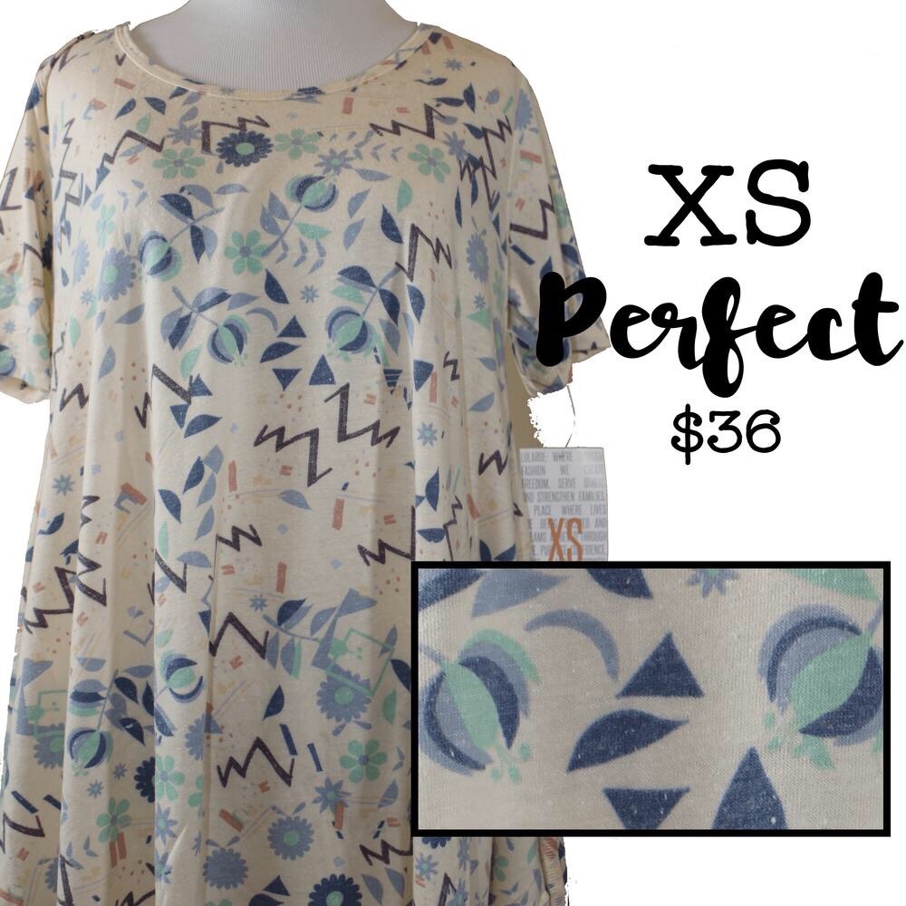 LLR XS Perfect T - Cream Teal Fits Sz 4-10