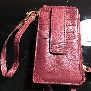 Fossil wristlet wallet