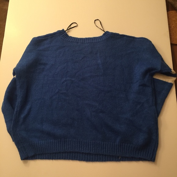 Blue forever 21 number sweater-S - Picture 5 of 6
