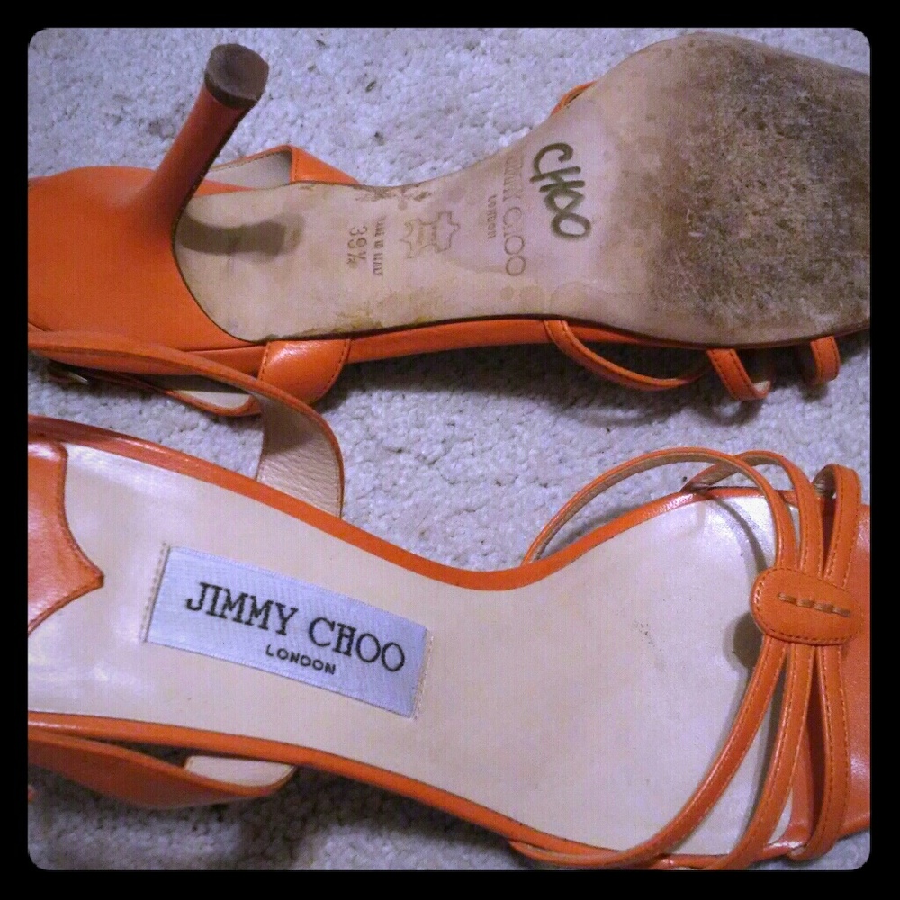 Jimmy Choo sandals-orange