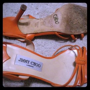 Jimmy Choo sandals-orange