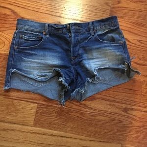 FP denim shorts size 27